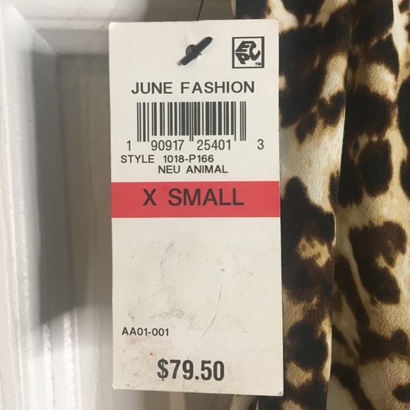 Thalia Sodi Leopard Wide Leg Flowy Relaxed Fit Pleated Pants XS Extra Small - Picture 6 of 12